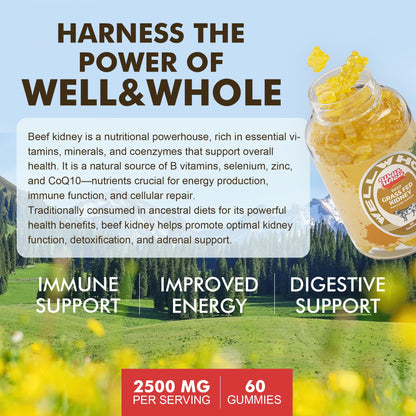 Grass Fed Beef Kidney Gummies support
